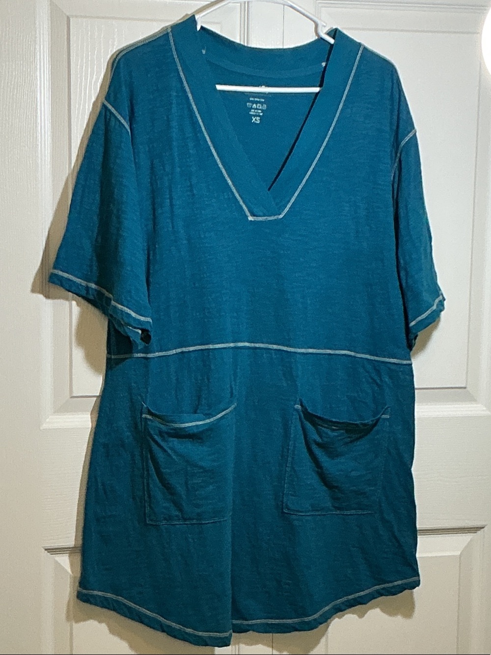 NATURAL LIFE Teal V-Neck Tee/dress/coverup